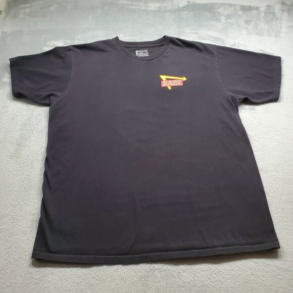 In-n-Out Burger 75 Years Graphic Black Tshirt Large Graphic Hit on Back Mn Sz XL - Picture 2 of 10